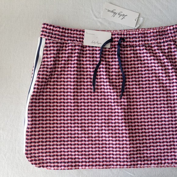 Lady Hagen Womens Golf Skort Size XL Geometric Retro Red Off To The Races NEW - Picture 2 of 4
